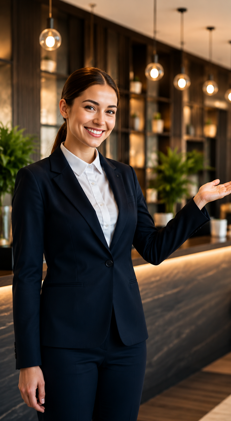 Mitarbeiterin im Hospitality Umfeld